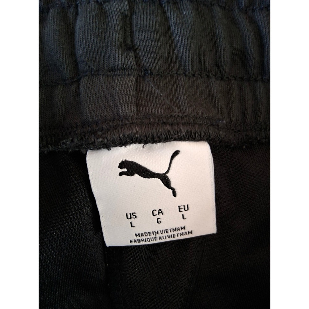Puma Mens Essentials Sweatpants Black Joggers Elastic Waist Pockets 589286-01 L - Picture 4 of 6